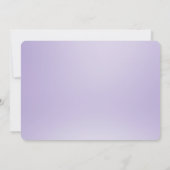 Paarse Witte Bloemen Save The Date (Achterkant)