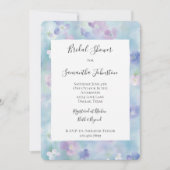  Paarse witte bloemen Vrijgezellenfeest Kaart (Voorkant)