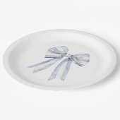  Paarse witte boog Vrijgezellenfeest Papieren Bordje (Gekanteld)