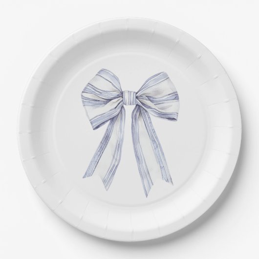  Paarse witte boog Vrijgezellenfeest Papieren Bordje (Voorkant)