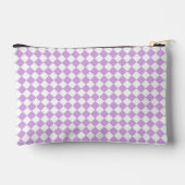 Paarse Witte Checker Diamantpatroon Etui (Achterkant)