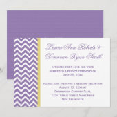 Paarse witte Chevron gele lint alleen maar Kaart (Voorkant / Achterkant)