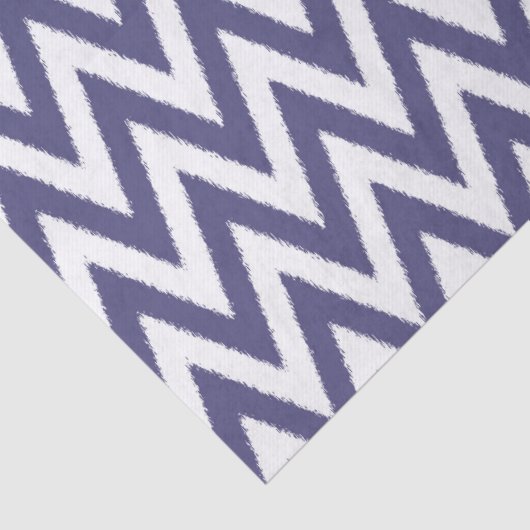 Paarse witte Chevron Tissuepapier (Detail)