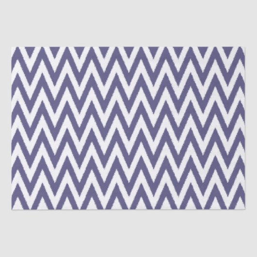 Paarse witte Chevron Tissuepapier (Voorkant)
