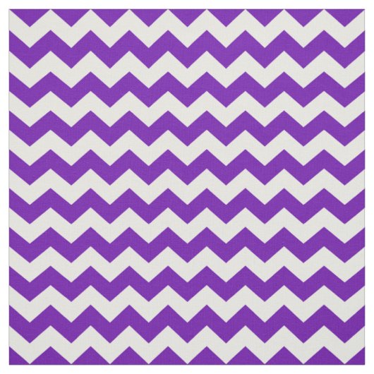 Paarse witte Chevron Zigzag Stripe Patroon Stof (Swatch)
