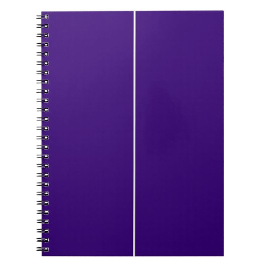 Paarse & witte CUSTOM Notitieboek (Voorkant)