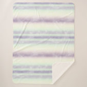 Paarse Witte Eenhoorn Droom Sherpa Deken (Voorkant)