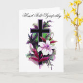 paarse witte en roze bloem sympathie kaart 5 (Gele Bloem)