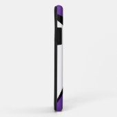 Paarse, witte en zwarte draagtas Case-Mate iPhone case (Achterkant/rechts)