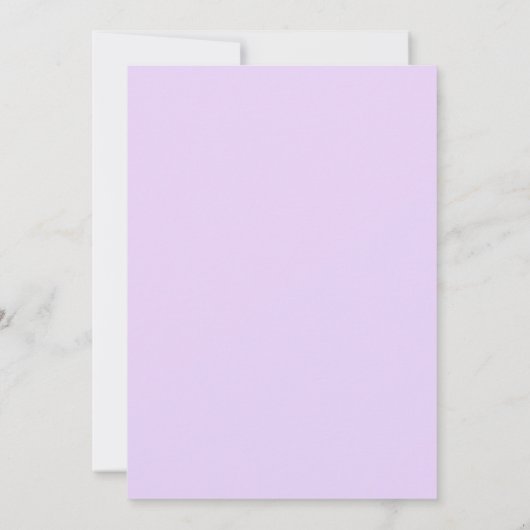 Paarse witte Floral met grote saus zweet zestiende Kaart (Achterkant)