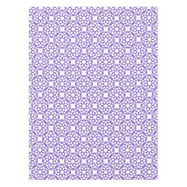 Paarse Witte Geometrische Naadloos Patroon Tafelkleed