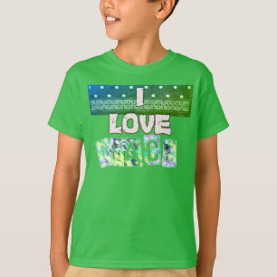 Paarse Witte Geruite Polka Dot Floral Damask Art T-shirt