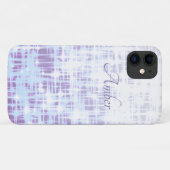 Paarse Witte Gradiënt Gloeiende Vonken Persoonlijk Case-Mate iPhone Case (Achterkant (horizontaal))