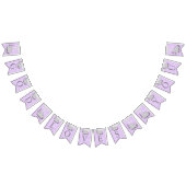 Paarse, witte grijze 🐘 olifant Baby - Baptisme Vlaggetjes (Alle)