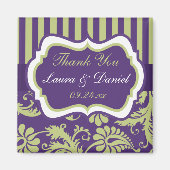 Paarse, witte, groene dwergbruiloft voor Magnet (Voorkant)