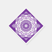 Paarse/witte Kaleidoscoop Servet (Hoek)