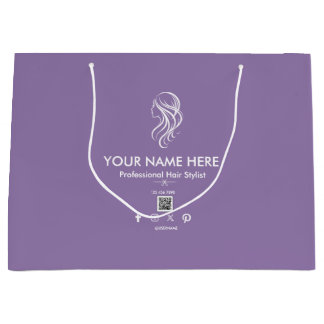 Paarse Witte Kapsalon Schaar Cadeautas