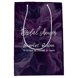 Paarse witte kleur blast vrijgezellenfeest medium cadeauzakje