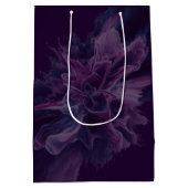 Paarse witte kleur blast vrijgezellenfeest medium cadeauzakje (Achterkant)