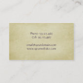 Paarse witte kralen en kant-en-Visitekaartje Visitekaartje (Achterkant)