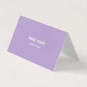 Paarse Witte Lavendel Violette Professionele QR Co Visitekaartje (Voorkant)