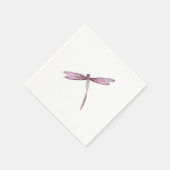 Paarse witte libel papieren servetten libellen (Hoek)