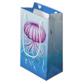 Paarse witte medaille Type kwallen Klein Cadeauzakje (Voorkant Gekanteld)