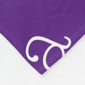 Paarse & Witte Nieuwheid Naam Fleece Deken (Hoek)
