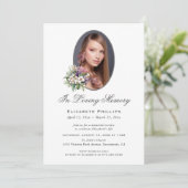 Paarse witte orchidee bloemenfoto in liefdevolle h kaart (Staand voorkant)