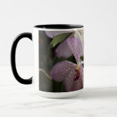 Paarse witte orchidee koffie/tea Mok 15 oz (Links)