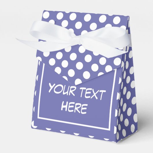 paarse witte pols bedankdoosjes (Voorkant Zijde)