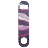 Paarse witte roze roestvrijstalen flesopener speed flessenopener (Voorkant)