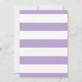 Paarse witte rozenanjer Vrijgezellenfeest Kaart (Achterkant)