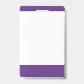Paarse witte servicehond foto-ID Badge (Achterkant)