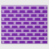 Paarse witte sport Jersey Cadeaupapier (Vlak)