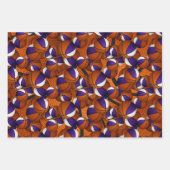 paarse witte sportteam kleuren basketbal geschenke inpakpapier vel (Voorkant)