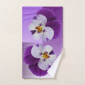 Paarse witte stekelroos bad handdoek (Handdoek)
