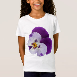 Paarse witte stekelroos t-shirt