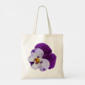 Paarse witte stekelroos tote bag (Achterkant)