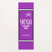 Paarse Witte Ster Naam Yogamat (Voorkant)
