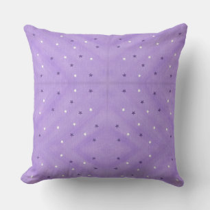 Paarse witte sterren Blended Lavender Sierkussenne Kussen