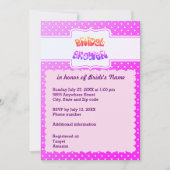 Paarse & Witte Stippen Hart Vrijgezellenfeest Kaart (Voorkant)