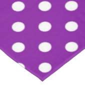 Paarse witte stippen ontwerp tafelkleed (Gekanteld)