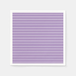 Paarse witte strepen patroonpapier servet