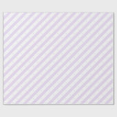 Paarse Witte Strepen Stippen Trouw Inpakpapier (Vlak)