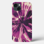 Paarse witte stropdas kleurstof Case-Mate iPhone case (Achterkant)