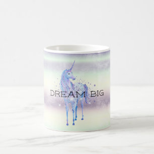 Paarse witte unicorn Sparkle Glitter Dream Magische Mok
