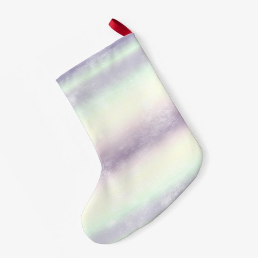 Paarse witte unicorn Sparkle Glitter Name Kleine Kerstsok (Achterkant (Hangend))