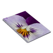 Paarse witte violen uitsnijding notitieboek (Rechterzijde)