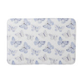 Paarse witte vlinders Badmat (Voorkant)